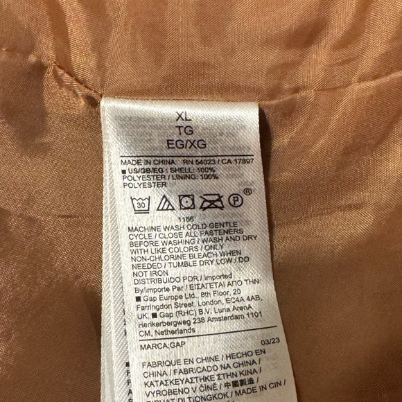 GAP Warm Brown Teddy Coat size XL - Picture 6 of 6